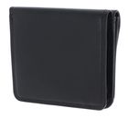 Golden Head Polo RFID Protect Zipped Billfold Coin Wallet With Front Snap Closure Black