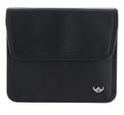 Golden Head Polo RFID Protect Zipped Billfold Coin Wallet With Front Snap Closure Black