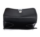 Golden Head Polo RFID Protect Zipped Billfold Coin Wallet With Front Snap Closure Black