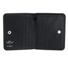 Golden Head Polo RFID Protect Zipped Billfold Coin Wallet With Front Snap Closure Black