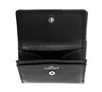 Golden Head Polo RFID Protect Zipped Billfold Coin Wallet With Front Snap Closure Black