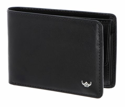 Golden Head Colorado RFID Protect Petite Billfold Coin Wallet Black