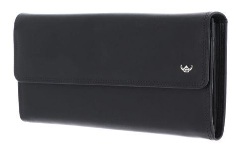 Golden Head Polo RFID Protect Ladies Purse Wallet Black