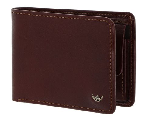 Golden Head Colorado RFID Protect Petite Billfold Coin Wallet Tobacco