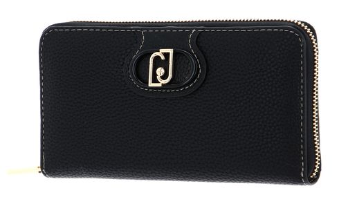 LIU JO Fortuna Zip Around Wallet XL Nero