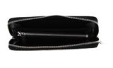 COCCINELLE Tassel Zip Around Wallet Noir / Noir
