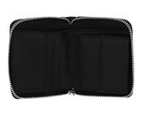 COCCINELLE Metallic Shiny Leather Zip Around Wallet Noir COCCINELLE Metallic Shiny Leather Zip Around Wallet Noir