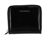 COCCINELLE Metallic Shiny Leather Zip Around Wallet Noir COCCINELLE Metallic Shiny Leather Zip Around Wallet Noir