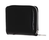 COCCINELLE Metallic Shiny Leather Zip Around Wallet Noir COCCINELLE Metallic Shiny Leather Zip Around Wallet Noir