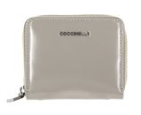 COCCINELLE Metallic Shiny Leather Zip Around Wallet Gelso