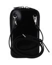 COCCINELLE Flor Shiny Hi-Tech Phone Bag Noir