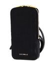 COCCINELLE Flor Croco Hi-Tech Phone Bag Noir / Noir COCCINELLE Flor Croco Hi-Tech Phone Bag Noir / Noir
