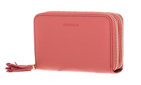 COCCINELLE Tassel Zip Around Wallet Camelia