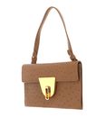 COCCINELLE Coccinellenico Ostrich Handbag Nocciola COCCINELLE Coccinellenico Ostrich Handbag Nocciola