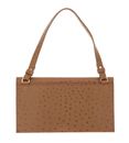 COCCINELLE Coccinellenico Ostrich Handbag Nocciola COCCINELLE Coccinellenico Ostrich Handbag Nocciola