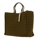 COCCINELLE Never Without Bag Nylon Matelasse Handbag Loden / Loden
