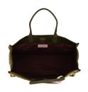 COCCINELLE Never Without Bag Nylon Matelasse Handbag Loden / Loden