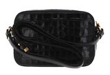 COCCINELLE Beat Croco Shiny Soft Crossover Bag Black