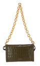 COCCINELLE Wyrna Croco Shiny Soft Crossbody Bag Loden COCCINELLE Wyrna Croco Shiny Soft Crossbody Bag Loden