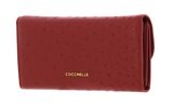 COCCINELLE Magie Ostrich Flap Wallet Acero COCCINELLE Magie Ostrich Flap Wallet Acero