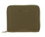 COCCINELLE Metallic Soft Leather Zip Around Wallet Loden