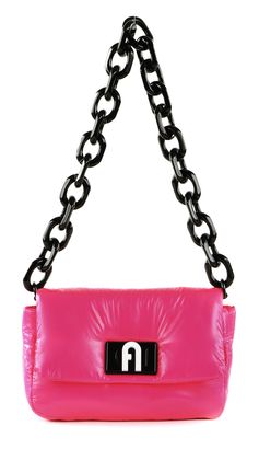 FURLA 1927 Soft Mini Shoulder Bag Neon Pink