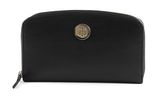 TOMMY HILFIGER TH Chic Large Zip Around Wallet Black TOMMY HILFIGER TH Chic Large Zip Around Wallet Black