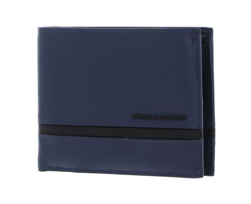 PIQUADRO Charlie Men’s wallet with coin pocket RFID Prussian Blue