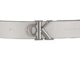 Calvin Klein CKJ Belt Giftpack Round Mono Plaque Reversible Belt 30MM W75 Black / Eggshell