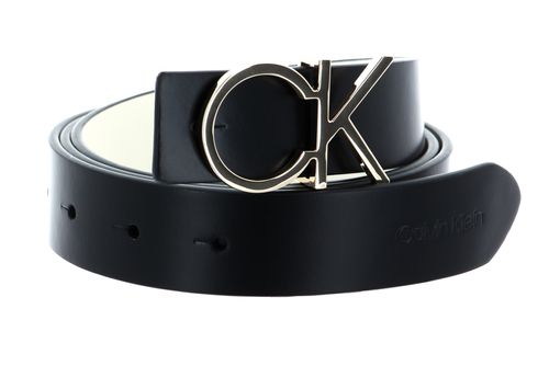 Calvin Klein Re-Lock CK Rev Belt 30MM W120 Black / Ecru