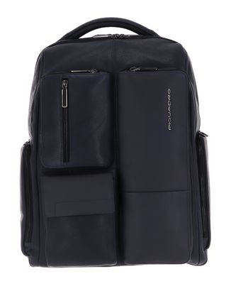 PIQUADRO Ronnie Big Size Computer And Tablet Backpack RFID Night Blue