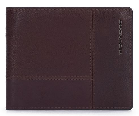 PIQUADRO Ronnie Men´s Wallet Flip UP ID Window RFID Brown