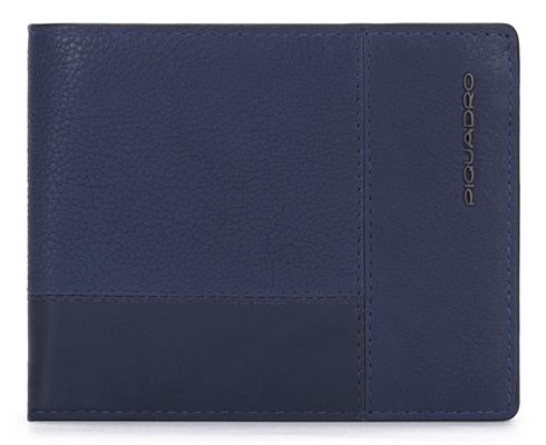 PIQUADRO Ronnie Men´s Wallet Flip UP ID Window RFID Night Blue