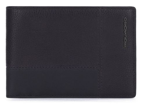 PIQUADRO Ronnie Men´s Wallet Flip UP ID Window RFID Black