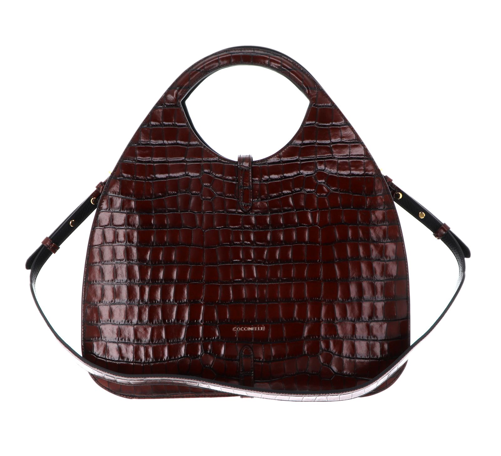 COCCINELLE Coccinelle Cosima Croco Handbag Vintage Noir Buy