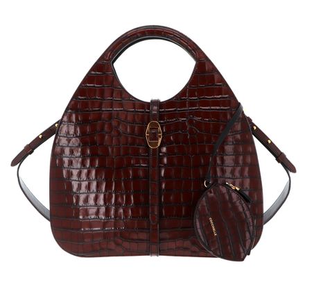 COCCINELLE Coccinelle Cosima Croco Handbag Vintage / Noir