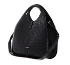 COCCINELLE Coccinelle Cosima Croco Handbag Noir / Noir COCCINELLE Coccinelle Cosima Croco Handbag Noir / Noir
