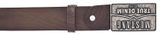 MUSTANG Men Leather Belt W105 D. Brown - shortenable