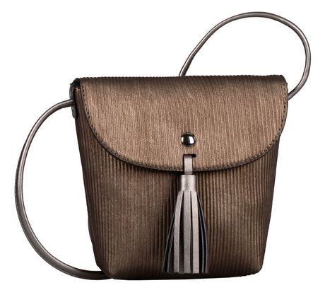 TOM TAILOR Ida Winter Flap Bag S Bronze