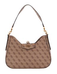 ショルダーバッグ・ポシェット Guess Logo Pointon Hobo Bag Navy JB899612 HN3A3A33 ABEY small hobo bag with logo accent brand GUESS