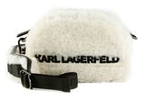 KARL LAGERFELD KL X CD Shearling Crossbody White KARL LAGERFELD KL X CD Shearling Crossbody White
