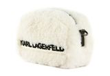 KARL LAGERFELD KL X CD Shearling Crossbody White KARL LAGERFELD KL X CD Shearling Crossbody White