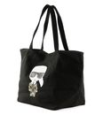 KARL LAGERFELD K / Ikonik Large Canvas Tote L Black KARL LAGERFELD K / Ikonik Large Canvas Tote L Black