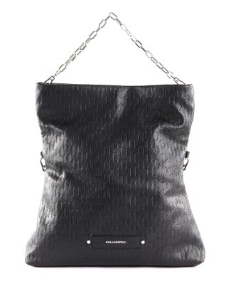 KARL LAGERFELD K / Kushion Embroidery Folded Tote L Black