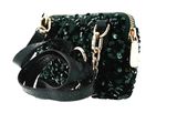 abro Leather Sequins Crossbody Bag Kira Green abro Leather Sequins Crossbody Bag Kira Green