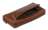 mano Don Montez Long Zip Wallet Large Cognac mano Don Montez Long Zip Wallet Large Cognac