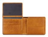 mano Don Pietro Coin Wallet with Flap Cognac