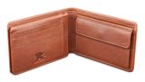 mano Don Montez Coin Wallet with Flap Cognac