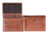 mano Don Montez Coin Wallet with Flap Cognac