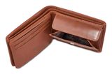 mano Don Montez Mini Coin Wallet with Flap Cognac